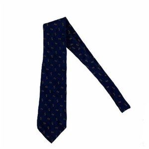 Ralph Lauren Tie Navy Silk Hand Finished Career